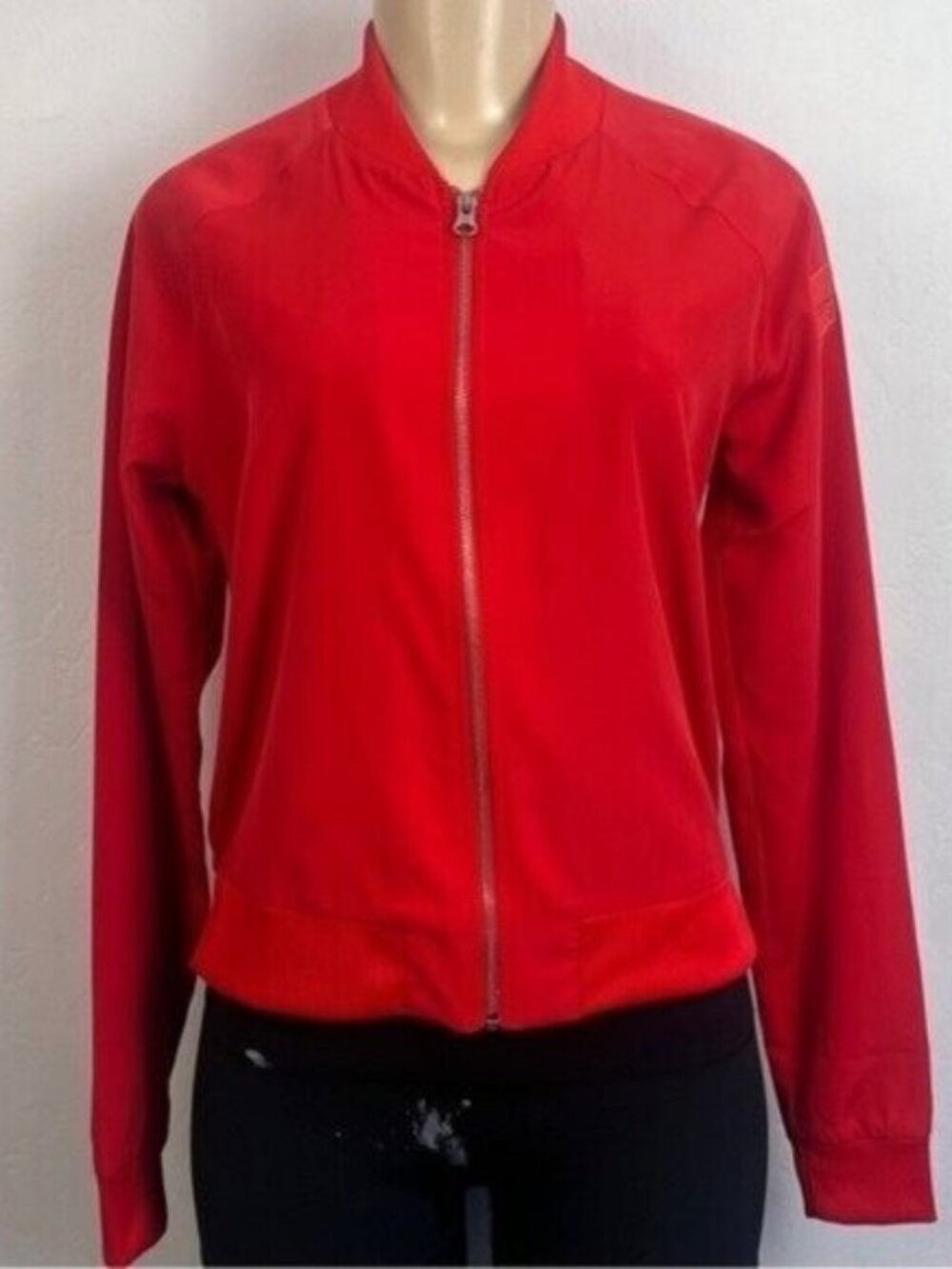 Adidas Equipment Red Windbreaker Jacket Full Zip Lightweight Women’s XS